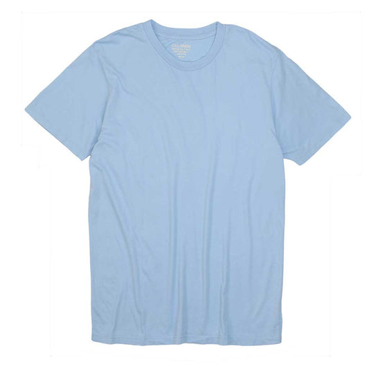 Crew Neck Short Sleeve Tee - Blue Bell