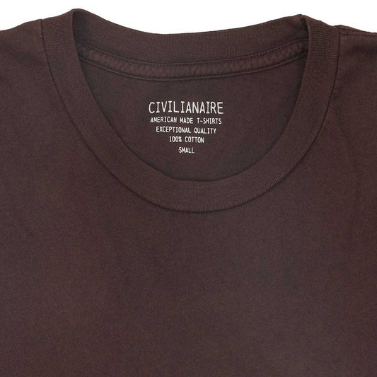 Crew Neck Short Sleeve Tee - Deep Burgundy