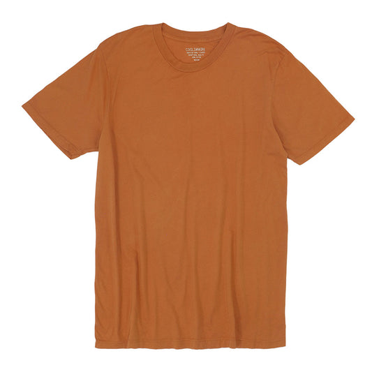 Crew Neck Short Sleeve Tee - Apricot