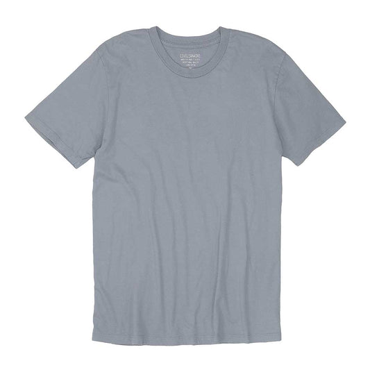 Crew Neck Short Sleeve Tee - Hazy Sky