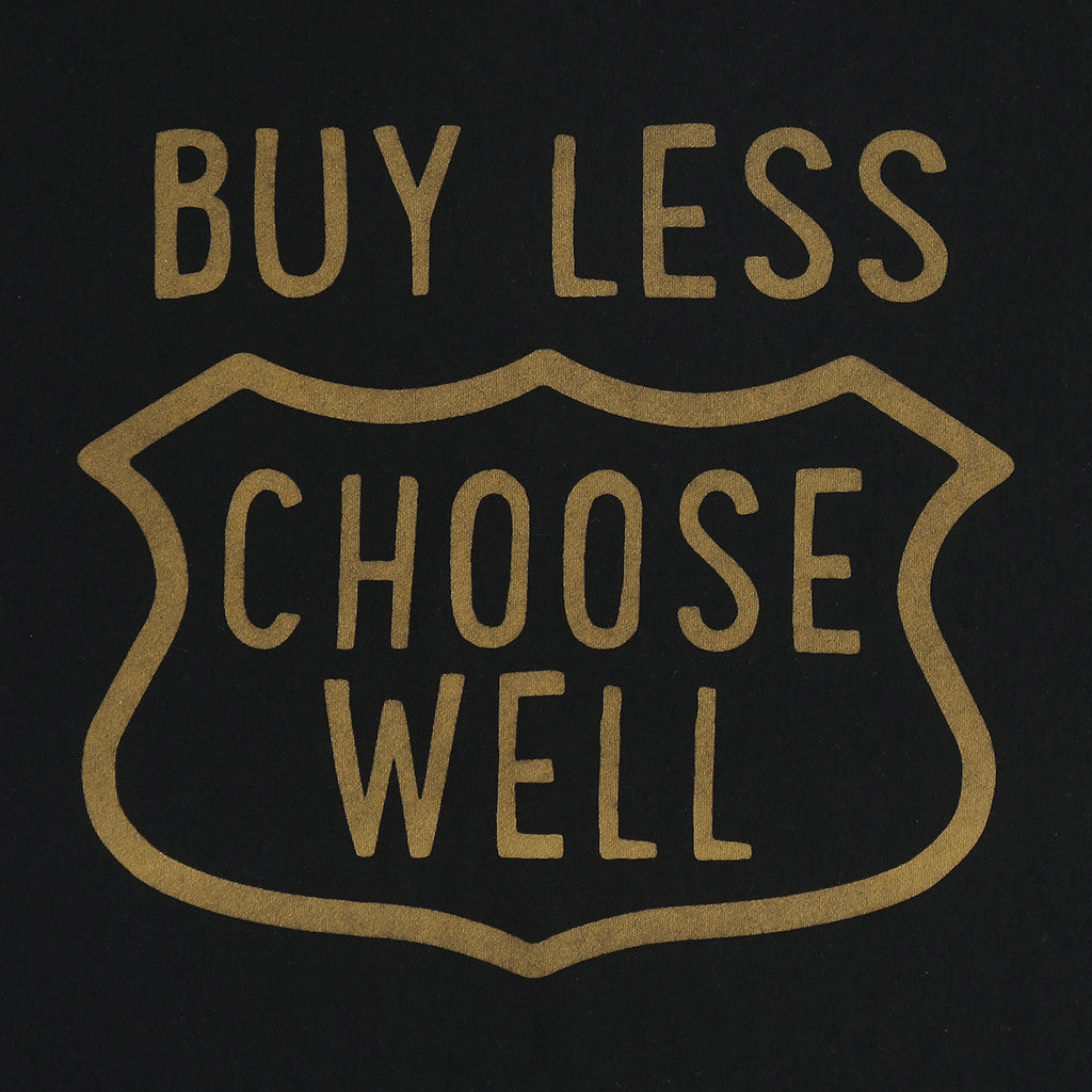 Men's "Buy Less, Choose Well" Tee - Jet Black