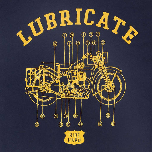 "Lubricate" Short Sleeve Men's Tee - EZ Dark Navy