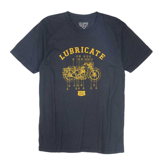 "Lubricate" Short Sleeve Men's Tee - Black Coal
