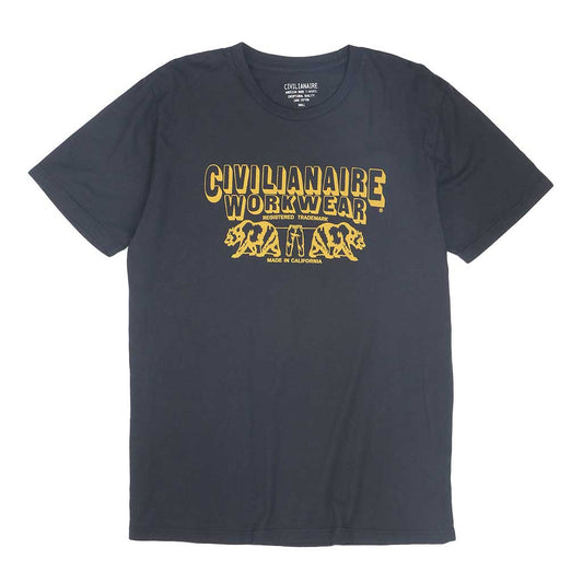 " Workwear Bears " Short Sleeve Men's Crew Neck Tee - Black Coal