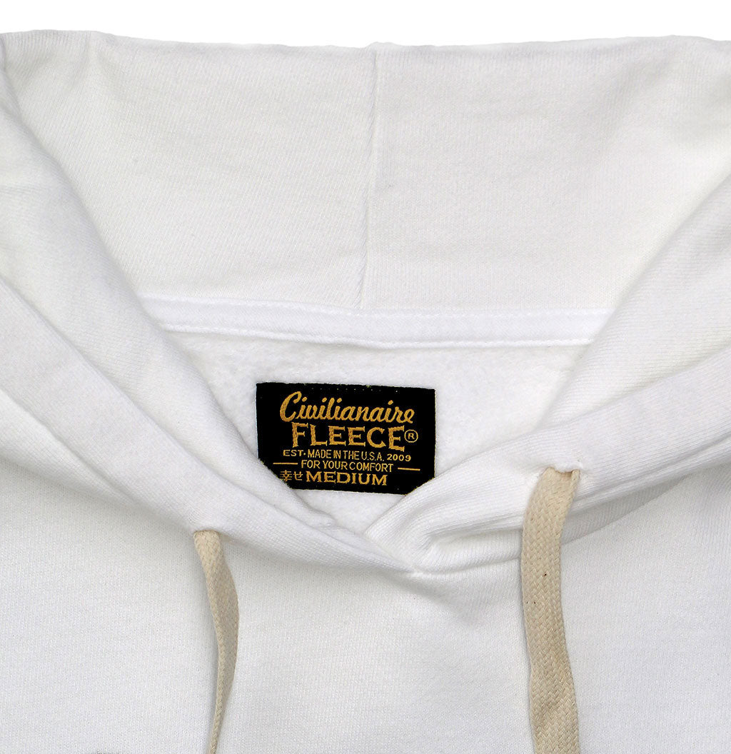 "Don't mess with Cali" Men's Fleece Pullover Hoodie - Antique White