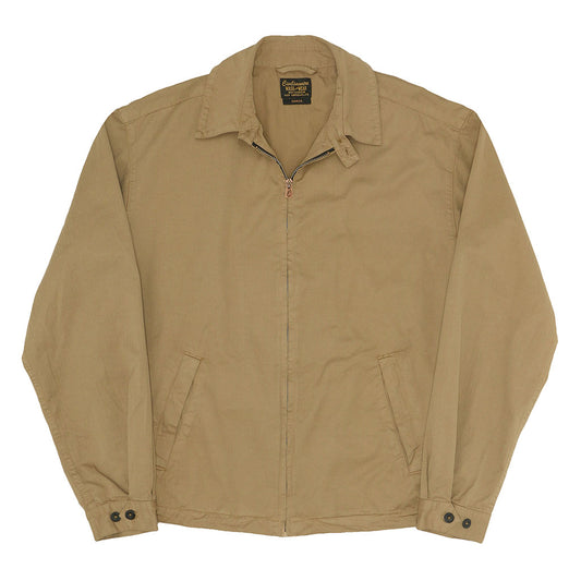 Zip Front 2 Pocket Cotton Herringbone Cliff Jacket - Kindling