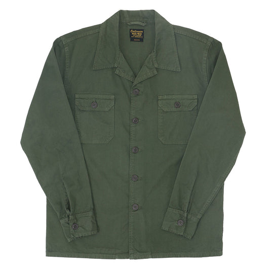 2 Pockets 100% Cotton Lucca Jacket - OLD OLIVE