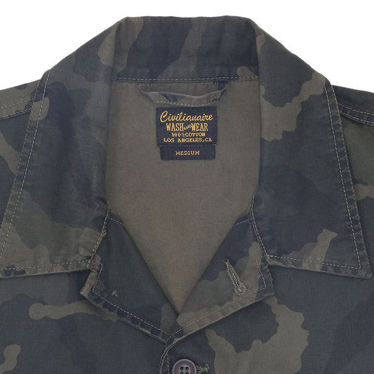 2 Pockets 100% Cotton Lucca Jacket - BISKRA CAMO