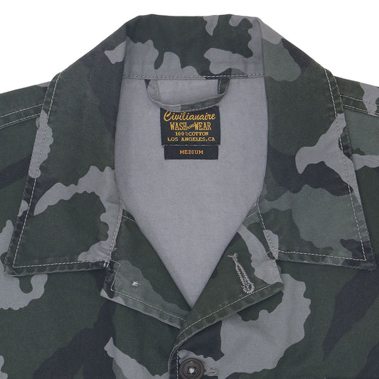2 Pockets 100% Cotton Lucca Jacket - IRON CAMO