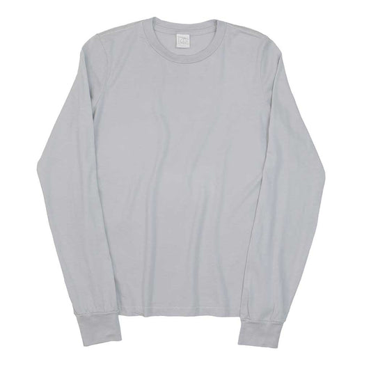 PEACE STORE Long Sleeve Crew Neck Jersey Tee - Rand Silver