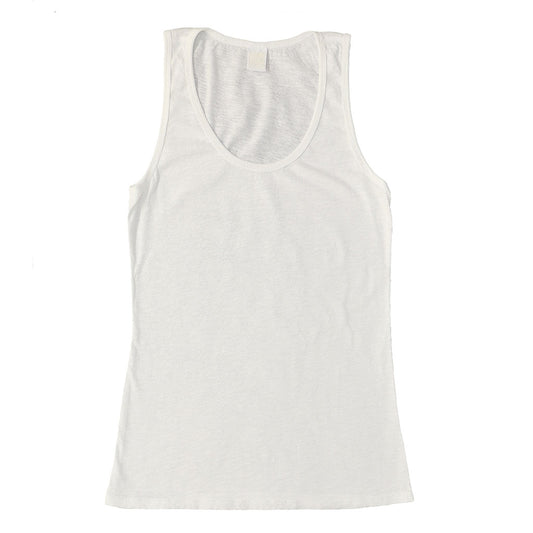 Peace Store Cotton Tank Top - White