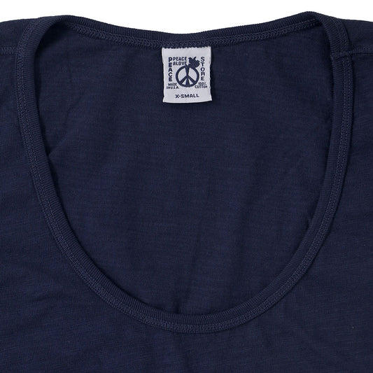 "Peace Store" Cotton Tank Top - Dark Slate Blue