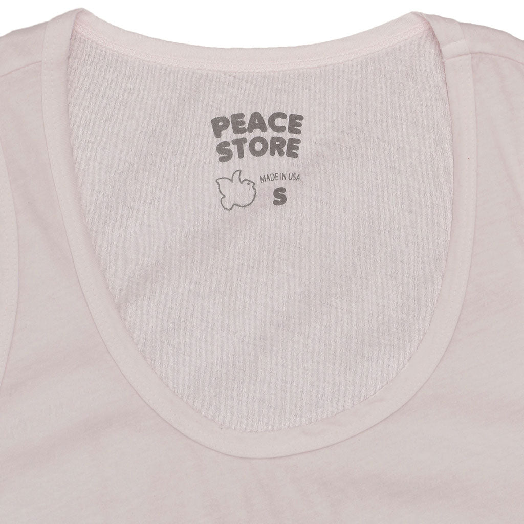 Peace Store Cotton Tank Top - Pink Clover