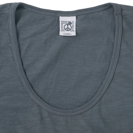 "Peace Store" Cotton Tank Top - Heather Mouse