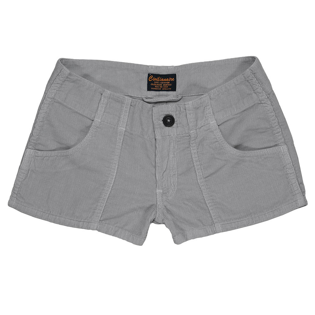 Lightweight Cotton Corduroy 3-Pocket Mili Short - Grey 9051