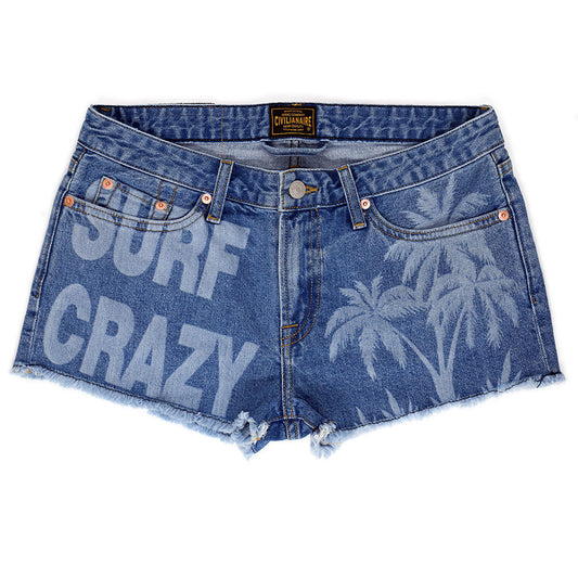 5 pocket Cut-Off Boyfriend Shorts - Malibu Wash & Print