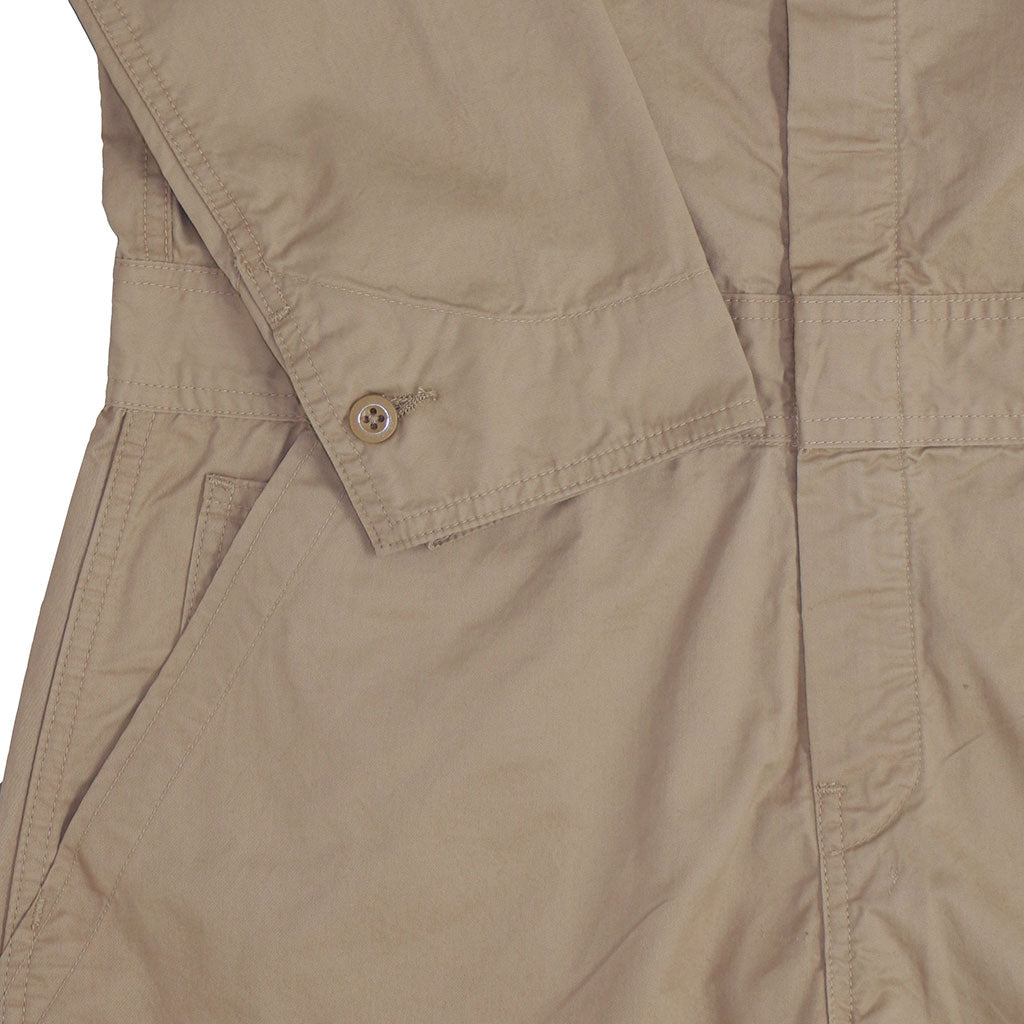 4.5 oz. Cotton Twill Jumpsuit/ Coverall - Khaki 3
