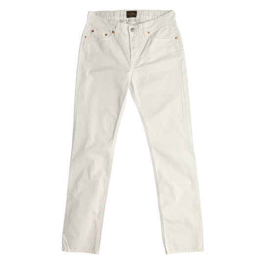5-Pocket TOMBOY button Fly Twill Pants - White