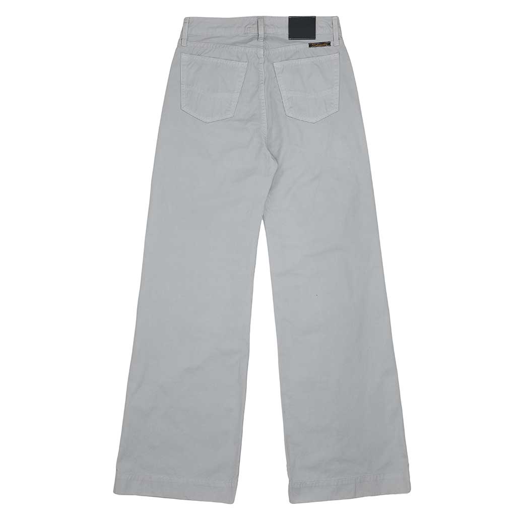 5-Pocket High Rise Wide Twill Pants - Frost