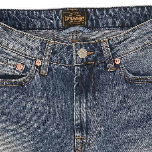 12.4 oz Denim High Rise Wide Leg Jean - Austin Wash