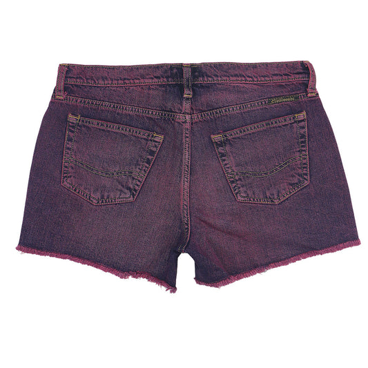 12.4 oz Denim Shorty Shorts - Pink on Denim