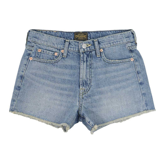 12.4 oz Denim Shorty Shorts - Light Vintage Wash IN10