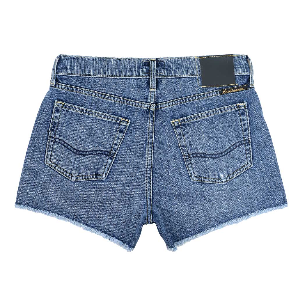 12.4 oz Denim Shorty Shorts - Medium Wash SF21