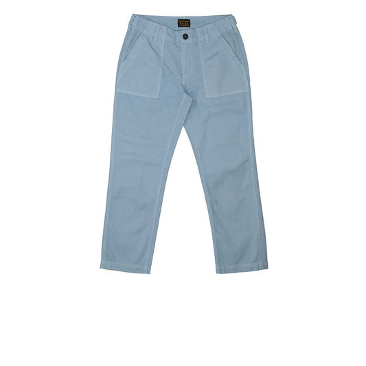 Military Cotton Twill Crop Pant - Baby Blue