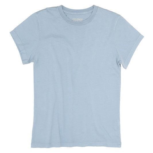 Women's Crew Neck Short Sleeve Tee - Bright Blue