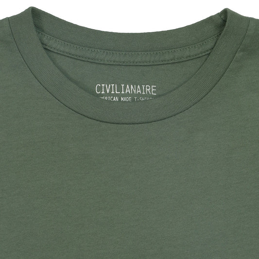 Women's Crew Neck Short Sleeve Tee - Old Olive