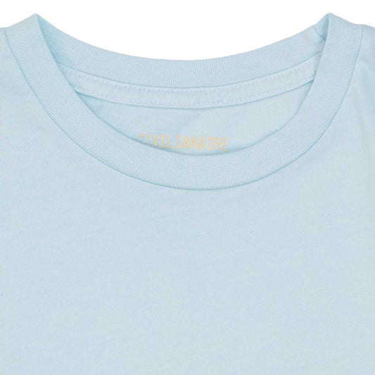 Women's Crew Neck Short Sleeve Tee - Starlight Blue