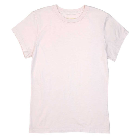 Women's Crew Neck Short Sleeve Tee - Buff Pink