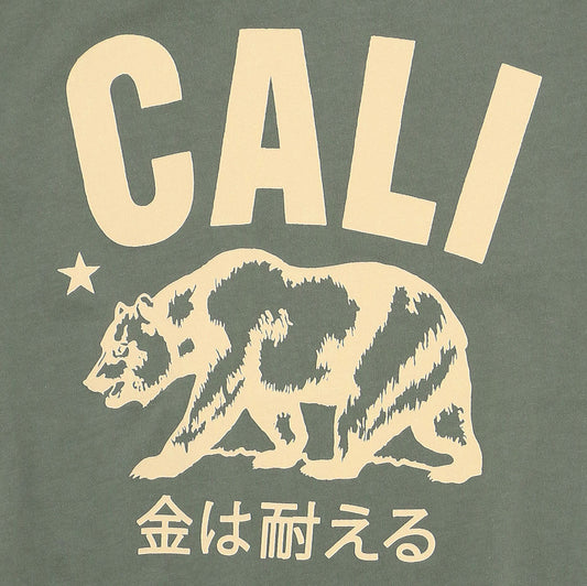 Don't Mess With Cali Women's Crew Neck Short Sleeve Tee - Soft Olive