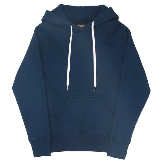 Heavy 17.5oz Fleece Hooded Pullover Sweatshirt - Navy Blue