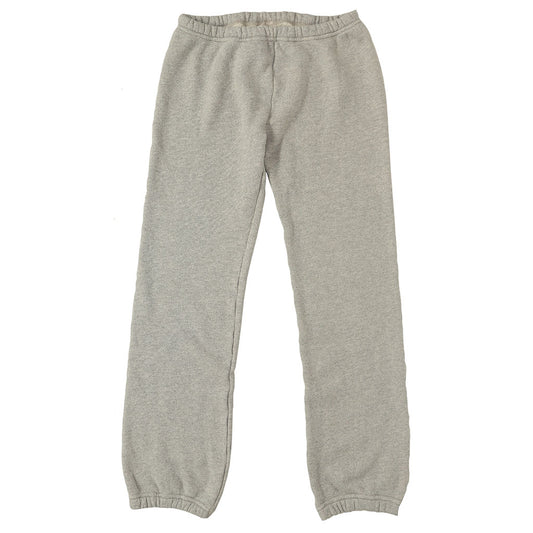 Drawstring Elastic Waist Fleece Womens Sweatpants - Heather Grey