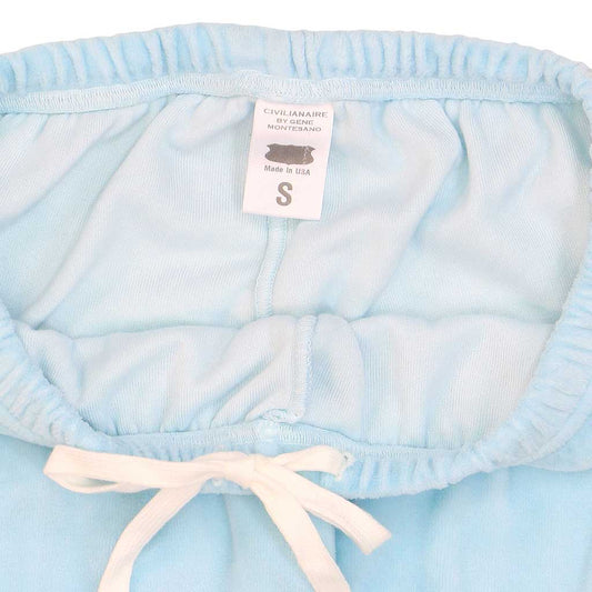 "SIENA" 26" Inseam Velour Sweatpants - Starlight Blue
