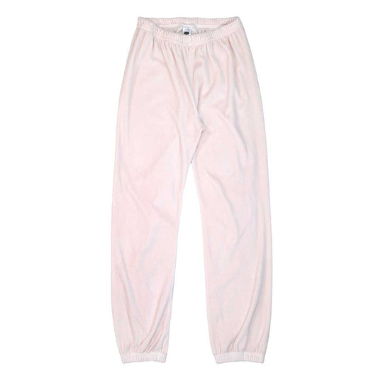 "SIENA" 26" Inseam Velour Sweatpants - Buff Pink