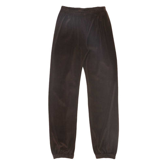 "SIENA" 26" Inseam Velour Sweatpants - Chocolate