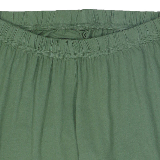 "Peace Store" Women's Jersey Sweatpants - Bottle Green #3152