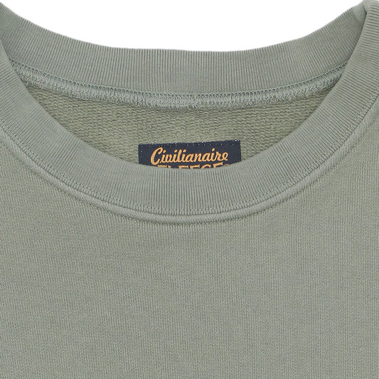 Long Sleeve 17.5 oz Fleece Women's Crewneck Sweatshirt - Celadon
