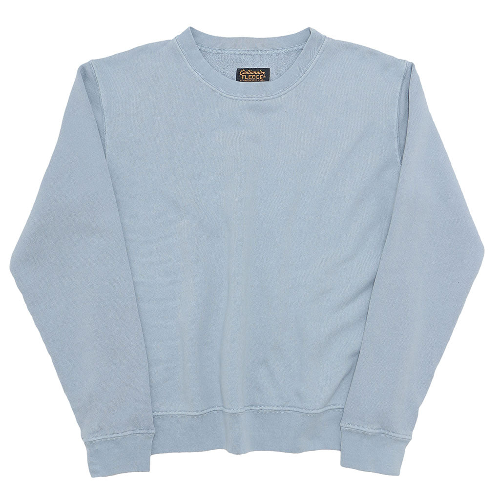 Long Sleeve 17.5 oz Fleece Women's Crewneck Sweatshirt - Bright Blue