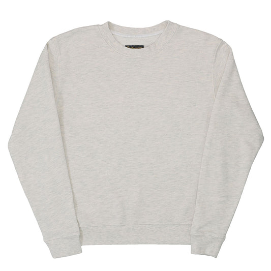 Long Sleeve Women's Crewneck French Terry Sweatshirt - Oatmeal