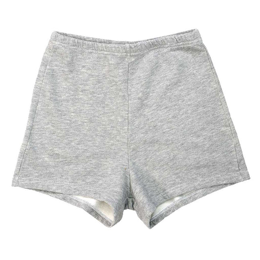 "Rochelle" Fleece Shorts- Heather Grey