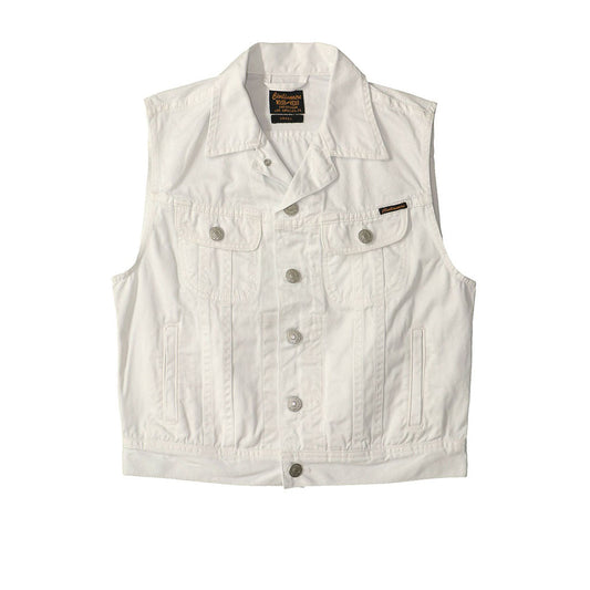 5 Pocket Twill Rider Vest - White