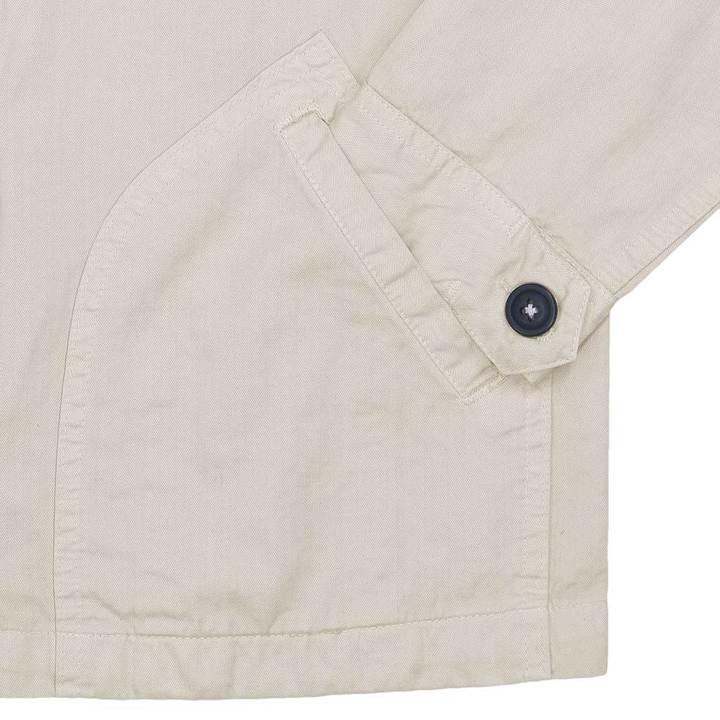 4-Pocket Cotton Herringbone Peace Jacket - Ash